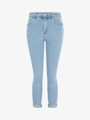Jean push up à revers coupe slim - Bleu - 4