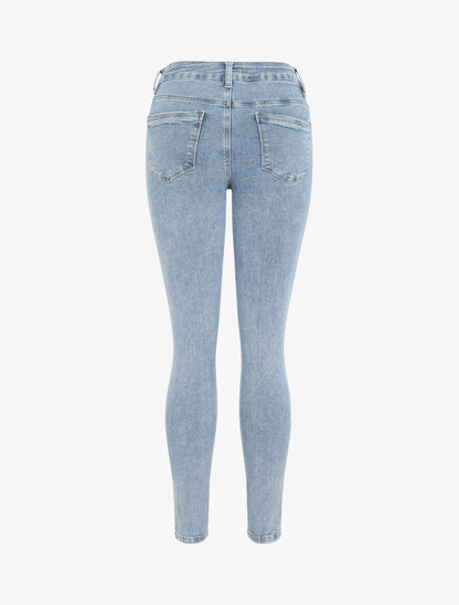 Jean push up taille standard coupe skinny - Bleu clair - 2