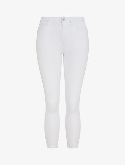 Jean skinny uni push up taille standard - Blanc - 1
