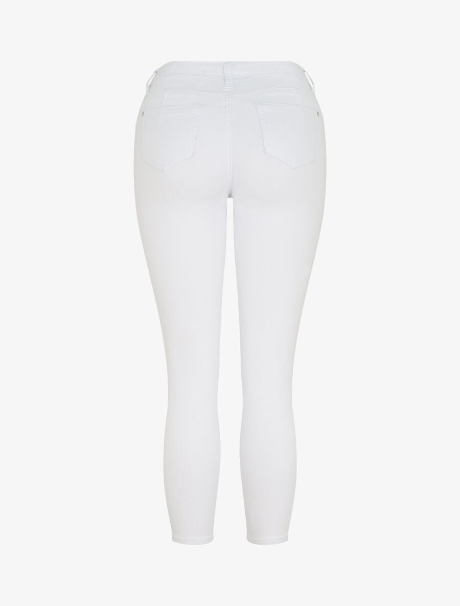 Jean skinny uni push up taille standard - Blanc - 2