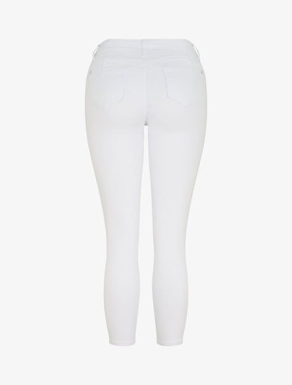 Jean skinny uni push up taille standard - Blanc - 2
