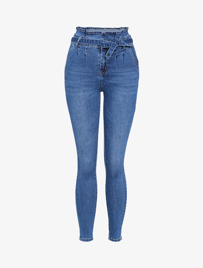 Jean taille empire coupe skinny - Bleu denim - 1