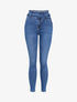 Jean taille empire coupe skinny - Bleu denim - 1