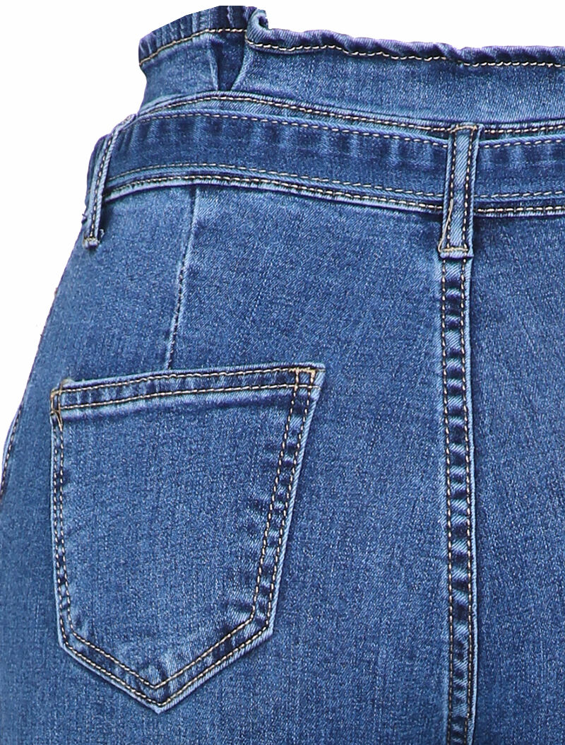 Jean taille empire coupe skinny - Bleu denim - 3