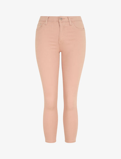 Jean skinny uni push up taille standard - Rose - 5