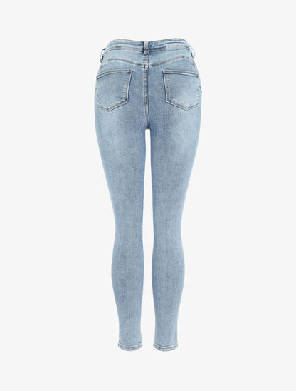 Jean skinny push up taille standard - Bleu clair - 2