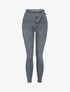 Jean taille empire coupe skinny - Gris foncé - 1
