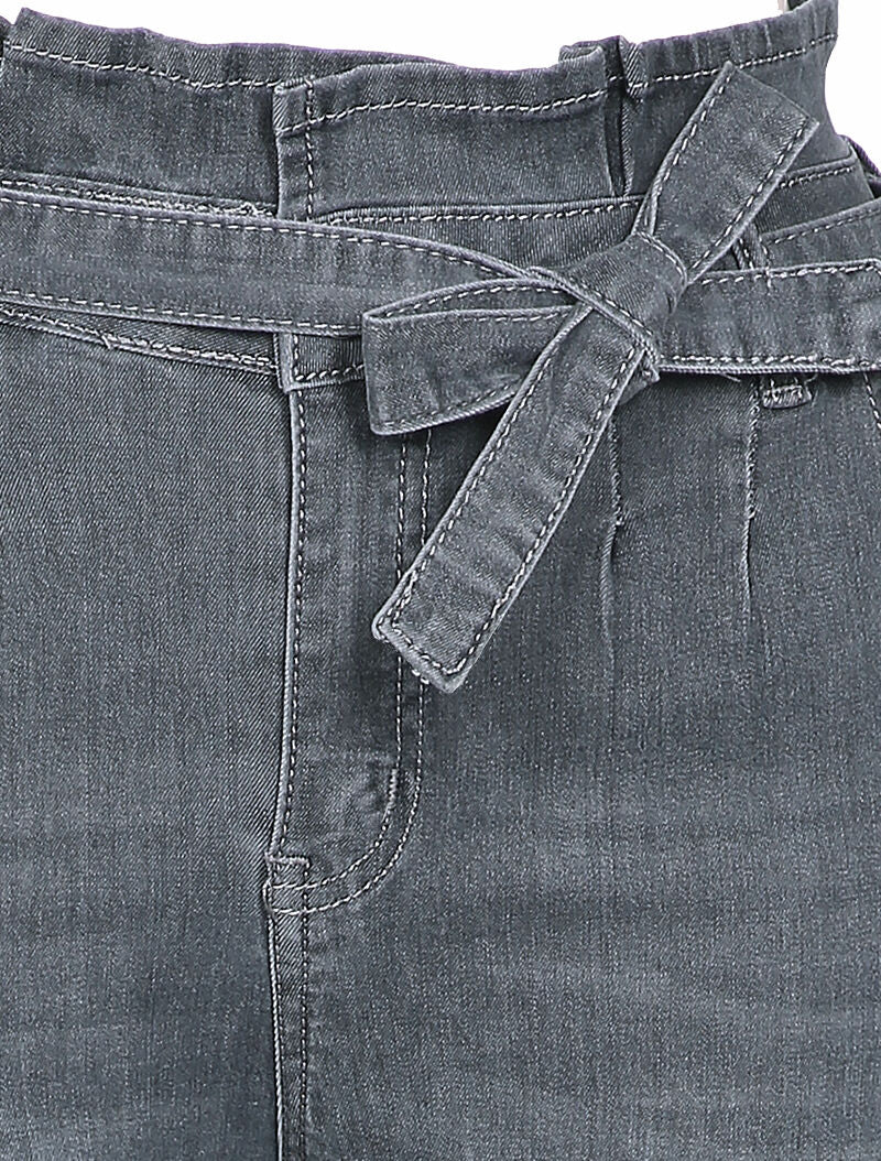 Jean taille empire coupe skinny - Gris foncé - 3
