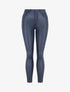 Pantalon en simili coupe skinny - Marine - 1