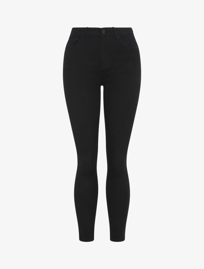Jean uni coupe skinny - Noir - 5