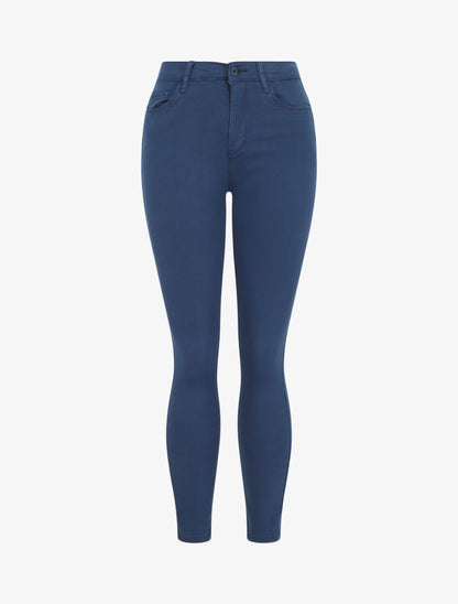 Jean uni coupe skinny - Marine - 1