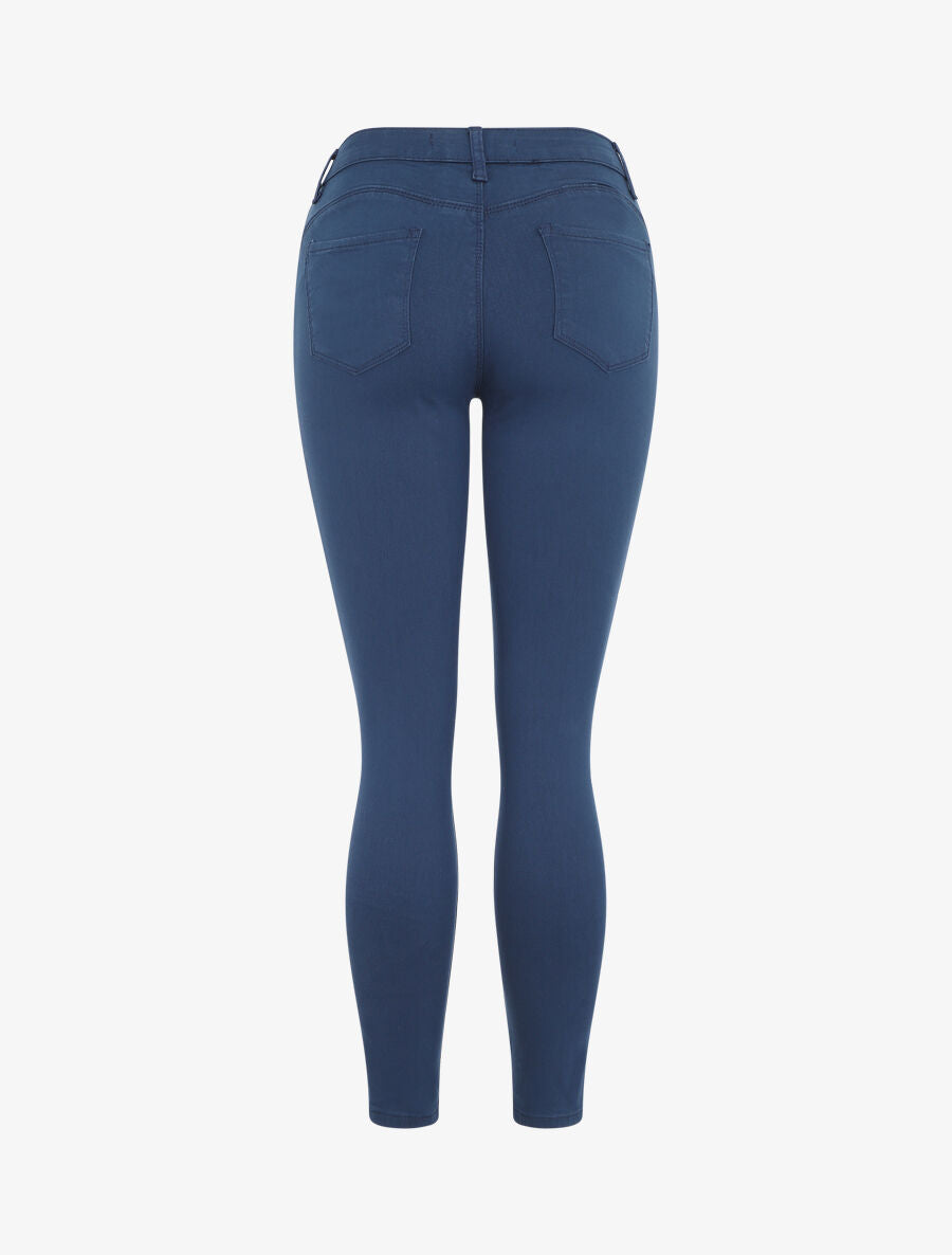 Jean uni coupe skinny - Marine - 2