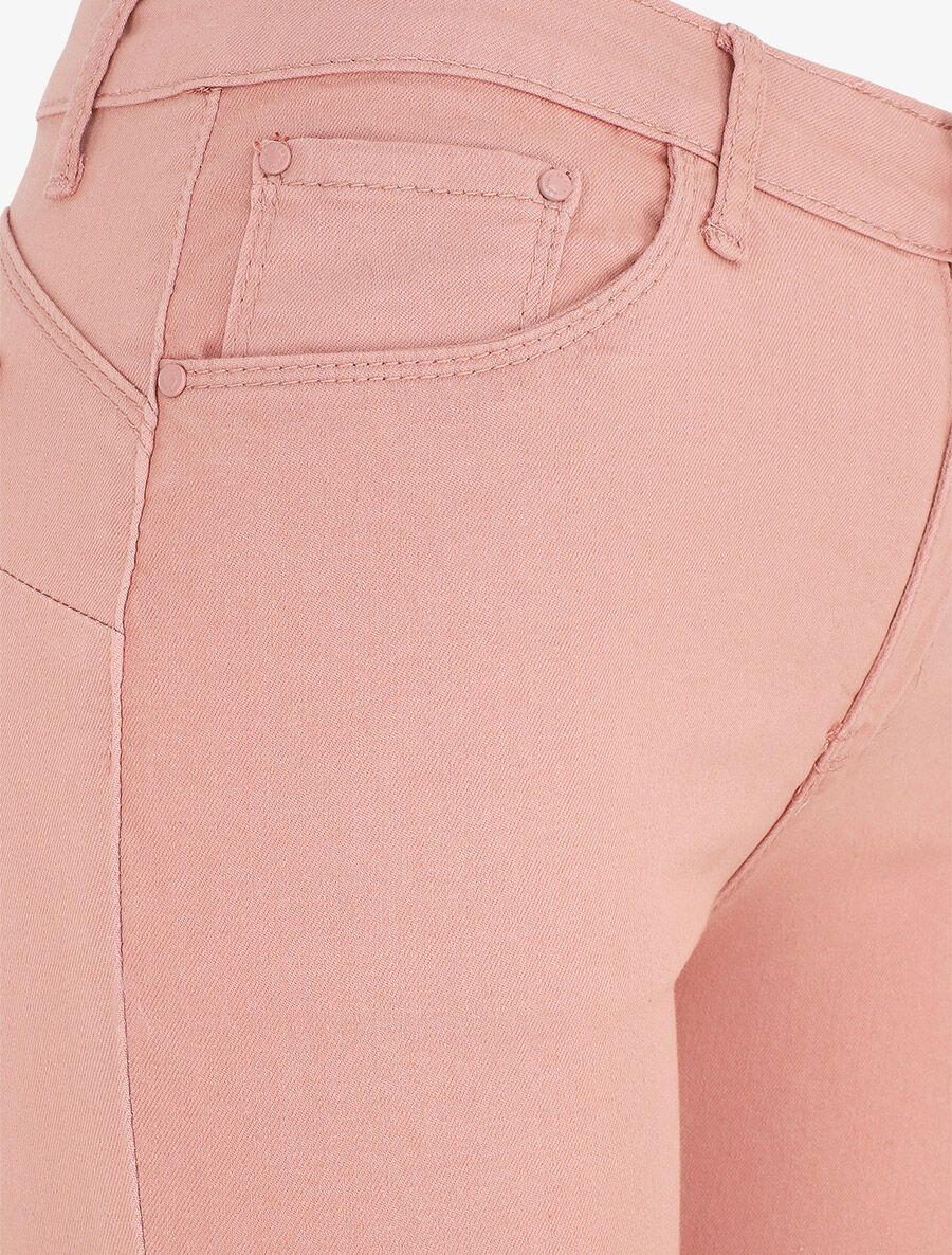 Jean uni coupe skinny - Rose saumon - 3