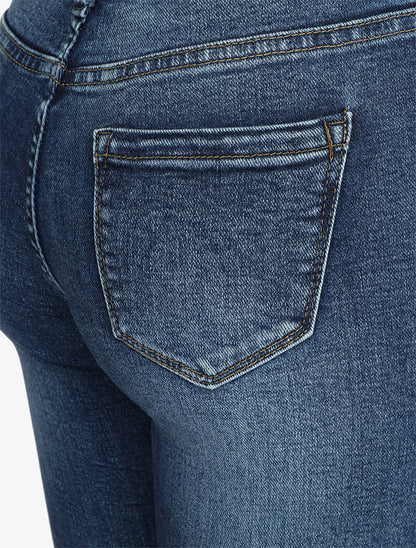 Jeans skinny à fermeture boutonnée - Bleu - 3