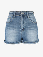 Short push up coupe droite - Bleu - 1