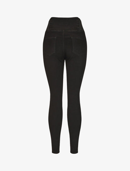 Jegging taille élastiquée coupe slim - Noir - 2