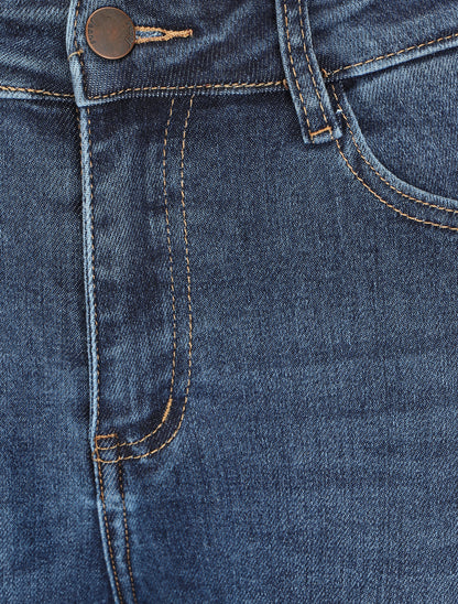 Jean skinny à taille haute - Bleu - 3