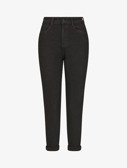 Jean mom taille haute - Noir - 1