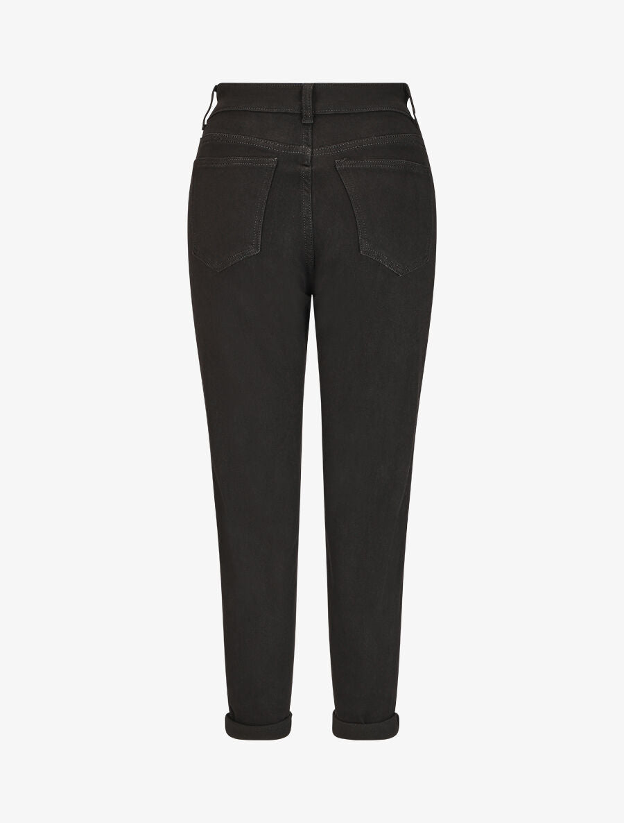 Jean mom taille haute - Noir - 2