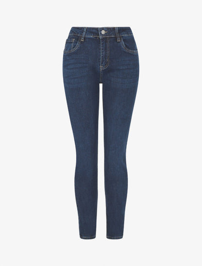 Jean slim push up grande taille - Bleu brut - 4