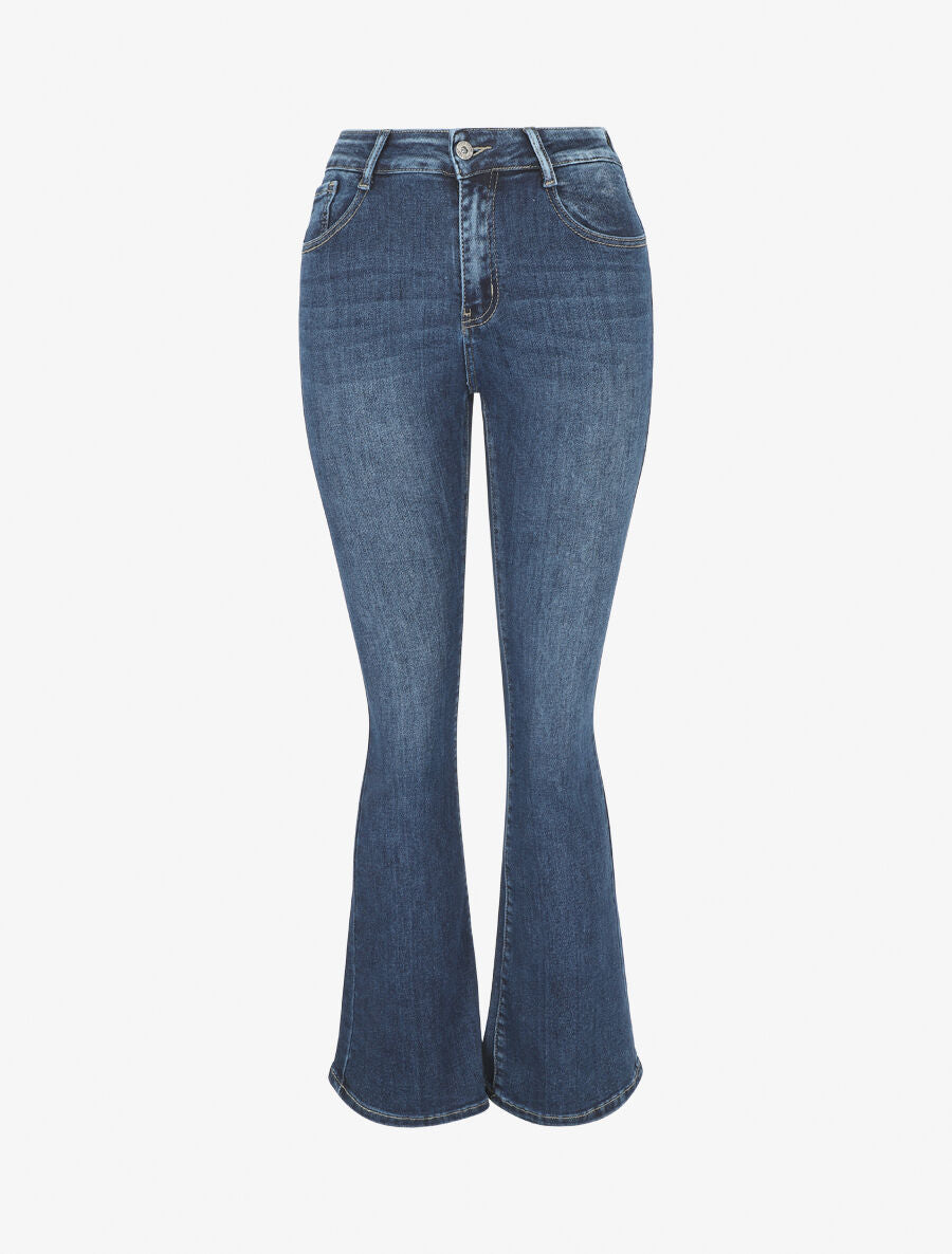 Jean classique effet push up coupe bootcut - Bleu - 5
