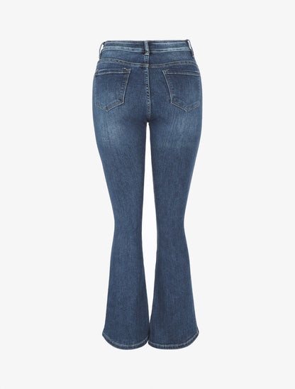 Jean classique effet push up coupe bootcut - Bleu - 2