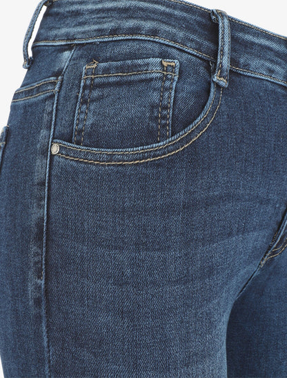 Jean classique effet push up coupe bootcut - Bleu - 3