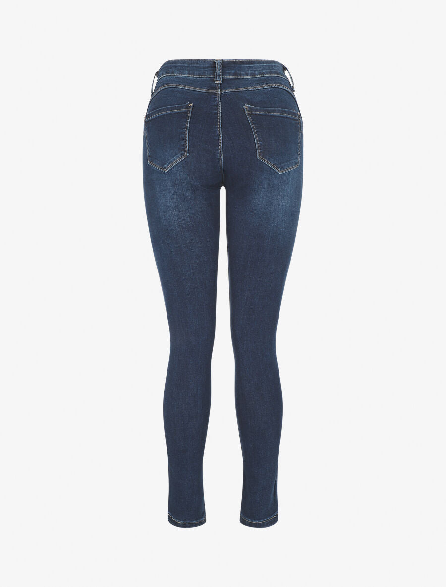 Jean standard effet push up coupe slim - Bleu - 2