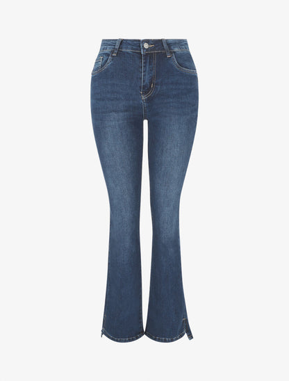 Jean classique coupe bootcut - Bleu - 1