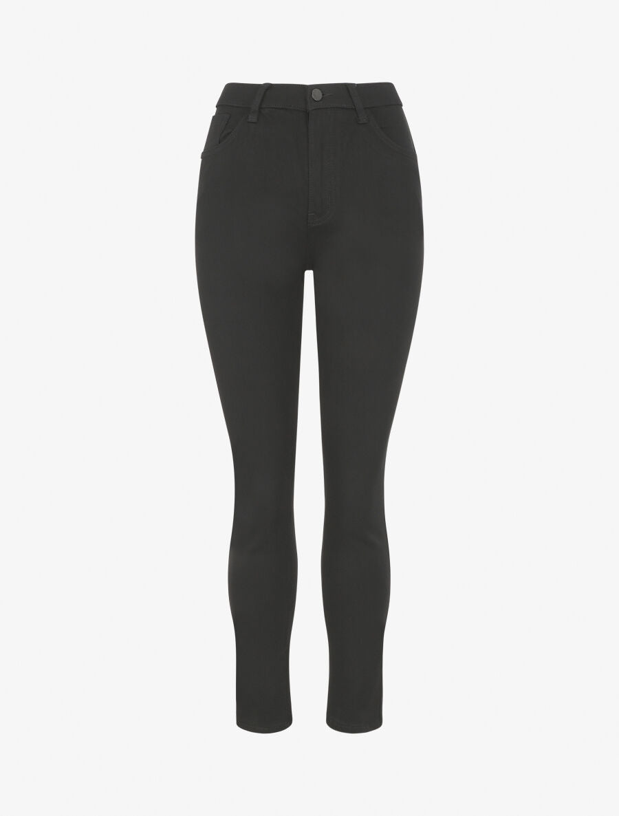 Jean uni coupe slim - Noir - 1