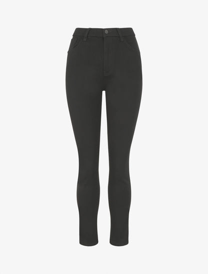 Jean uni coupe slim - Noir - 1