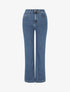 Jean à taille haute coupe droite - Bleu - 1