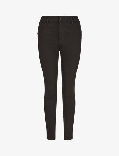 Jean slim push up grande taille poches boutonnées - Noir - 1
