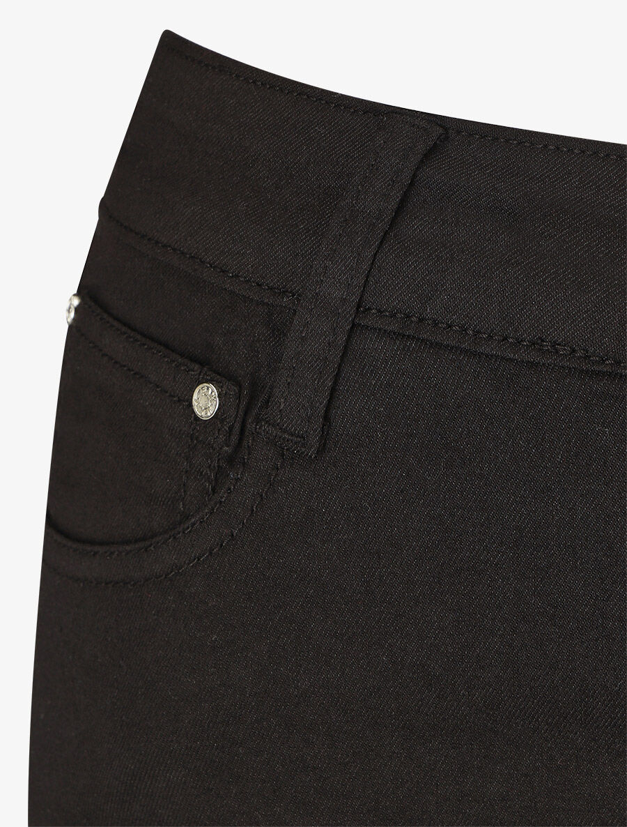 Jean grande taille coupe droite taille standard - Noir - 3