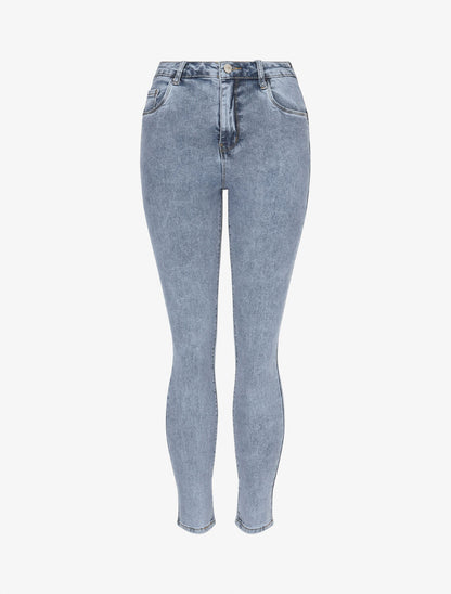 Jean push up coupe skinny - Bleu - 1