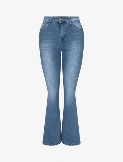 Jean push up coupe bootcut - Bleu - 4
