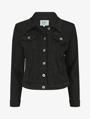 Veste unie coupe droite - Noir - 4