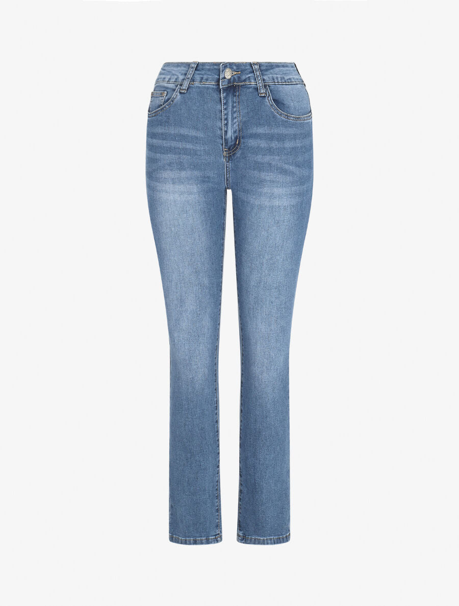 Jean slim taille standard - Bleu - 1