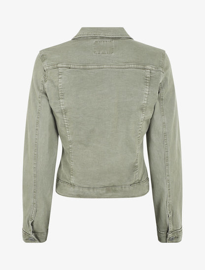 Veste en jean droite - Kaki - 2