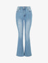 Jean flare push up taille standard - Bleu - 1