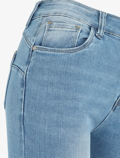Jean flare push up taille standard - Bleu - 3