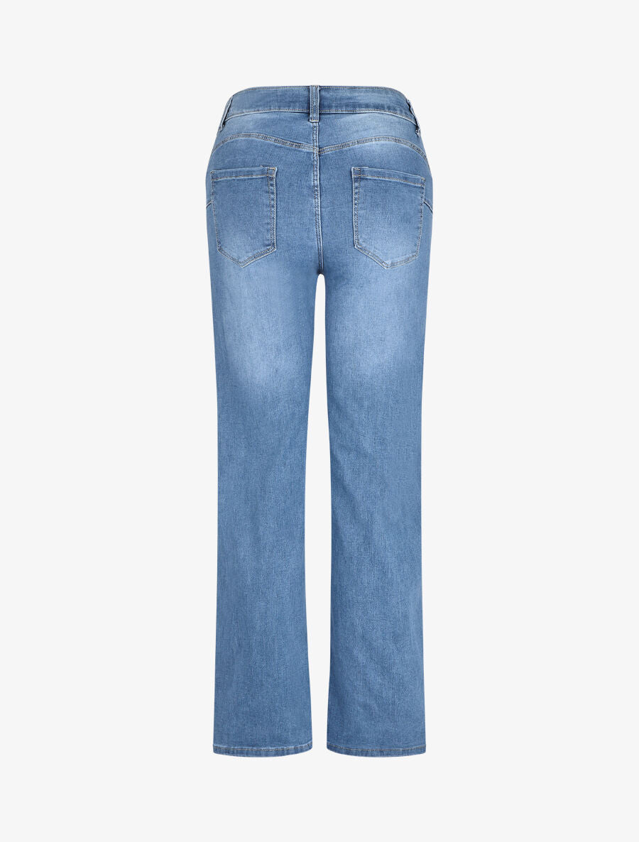 Jean droit push up taille standard - Bleu clair - 2