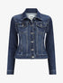 Veste en jean coupe ajustée - Bleu - 4
