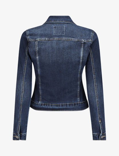 Veste en jean coupe ajustée - Bleu - 2