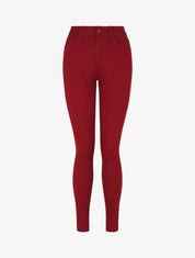 Jean uni coupe slim - Bordeaux - 1