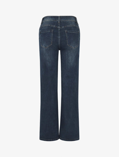 Jean standard push up coupe droite - Bleu - 2