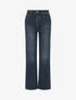 Jean standard push up délavé coupe droite - Bleu - 1