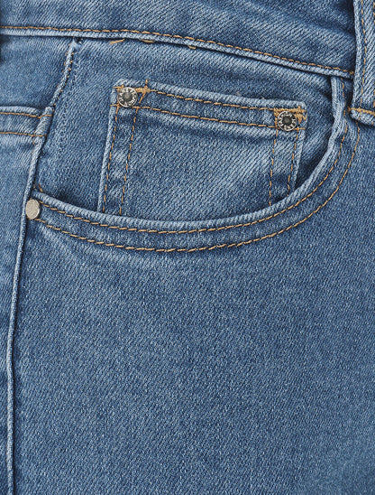 Jean wide leg coupe droite - Bleu - 3