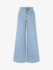 Jean wide leg coupe droite - Bleu clair - 1