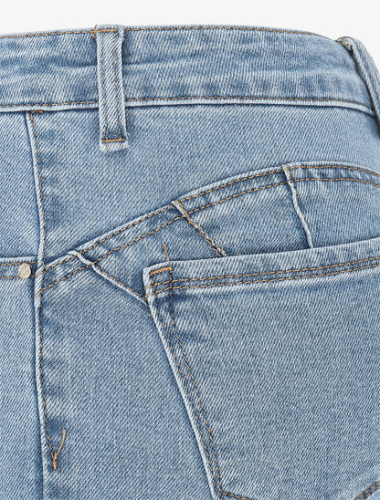 Jean push up coupe skinny - Bleu clair - 3